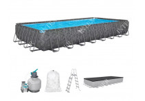 56401 BestWay Каркасный бассейн прямоугольный, (221х150х43 см)
