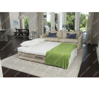 69011 Надувная кровать Essence Fortech Bestway 203х152х43см, встроенный электронасос