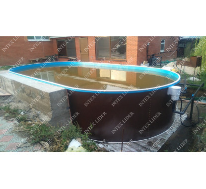 48830501 Морозоустойчивый Бассейн Лагуна 490х305х125 см вкапываемый